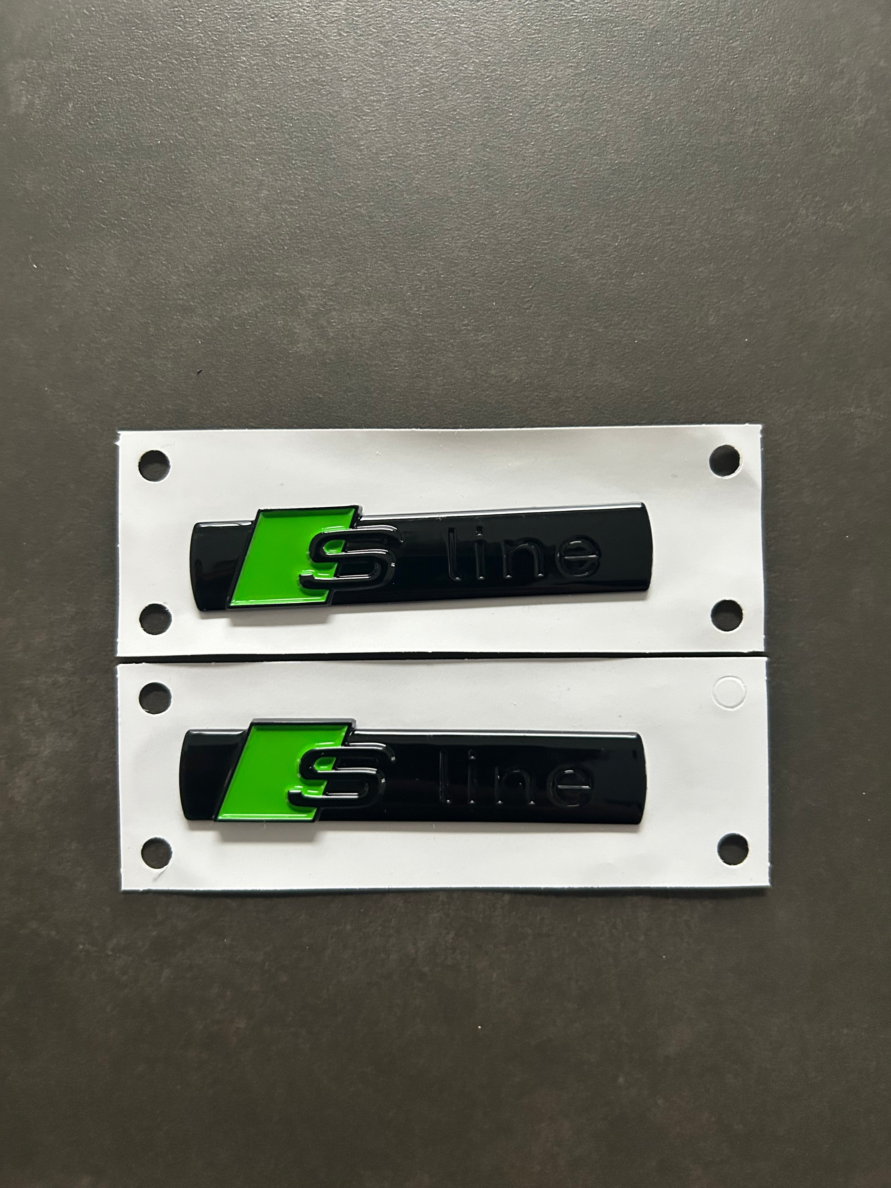 Audi S line Emblem seitlich - selbstklebend - verschiedene Farben