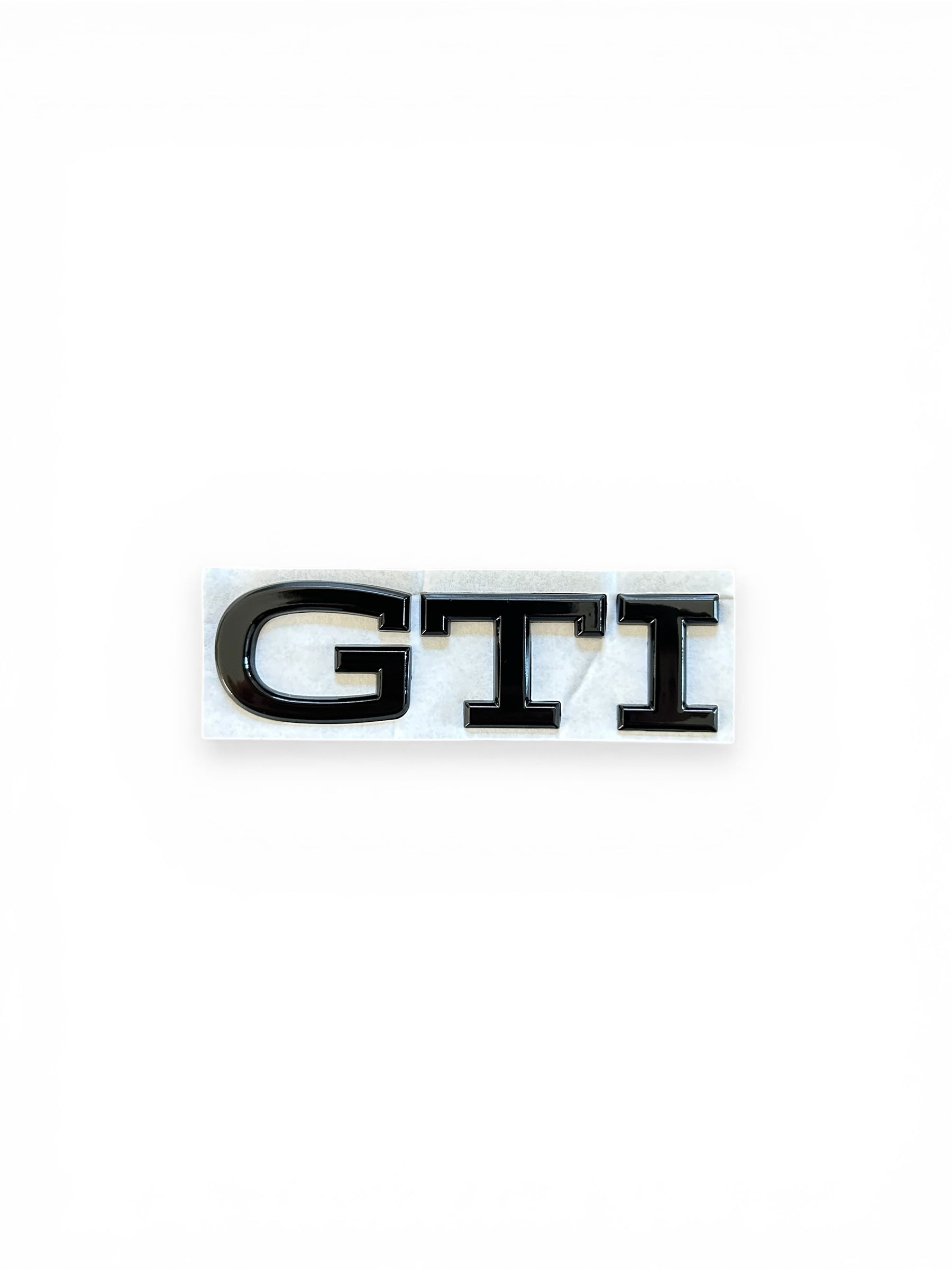 VW Golf 8 GTI Emblem Schwarz Glanz – Heckklappen Schriftzug