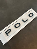 VW Polo Heckklappen Schriftzug – Schwarz Glanz – selbstklebend
