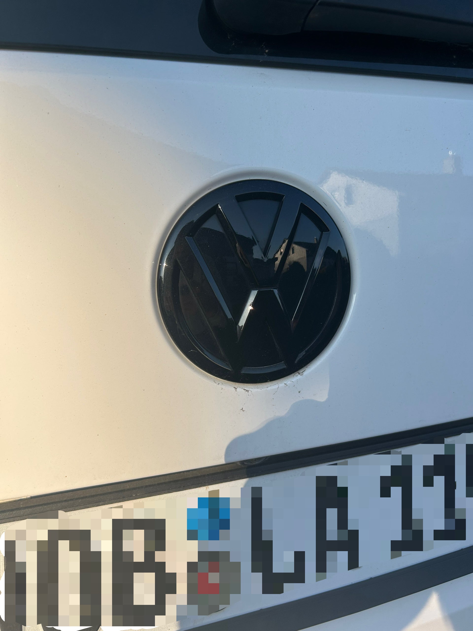VW Bulli Emblem vorne und hinten - Schwarz