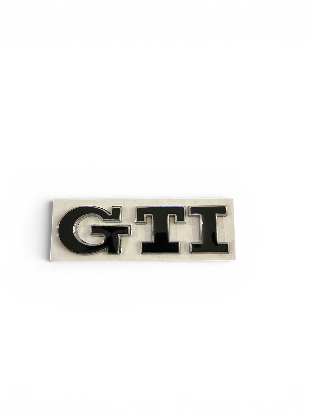 VW Golf GTI Emblem Set Schwarz/Silber – Heckklappe, Seiten & Kühlergrill – 3-teilig