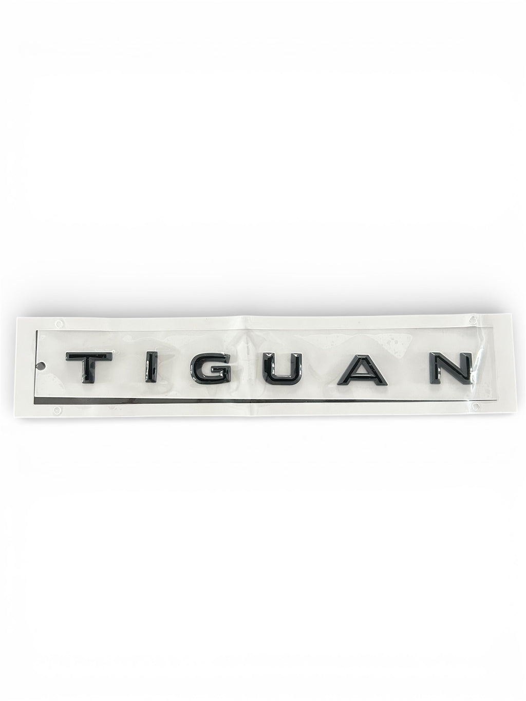 VW Tiguan Heckklappen Schriftzug – Schwarz Glanz – selbstklebend