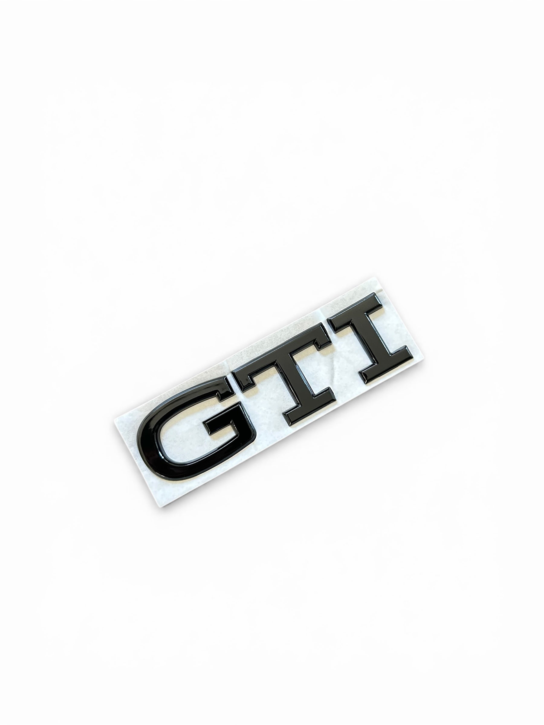 VW Golf 8 GTI Emblem Schwarz Glanz – Heckklappen Schriftzug
