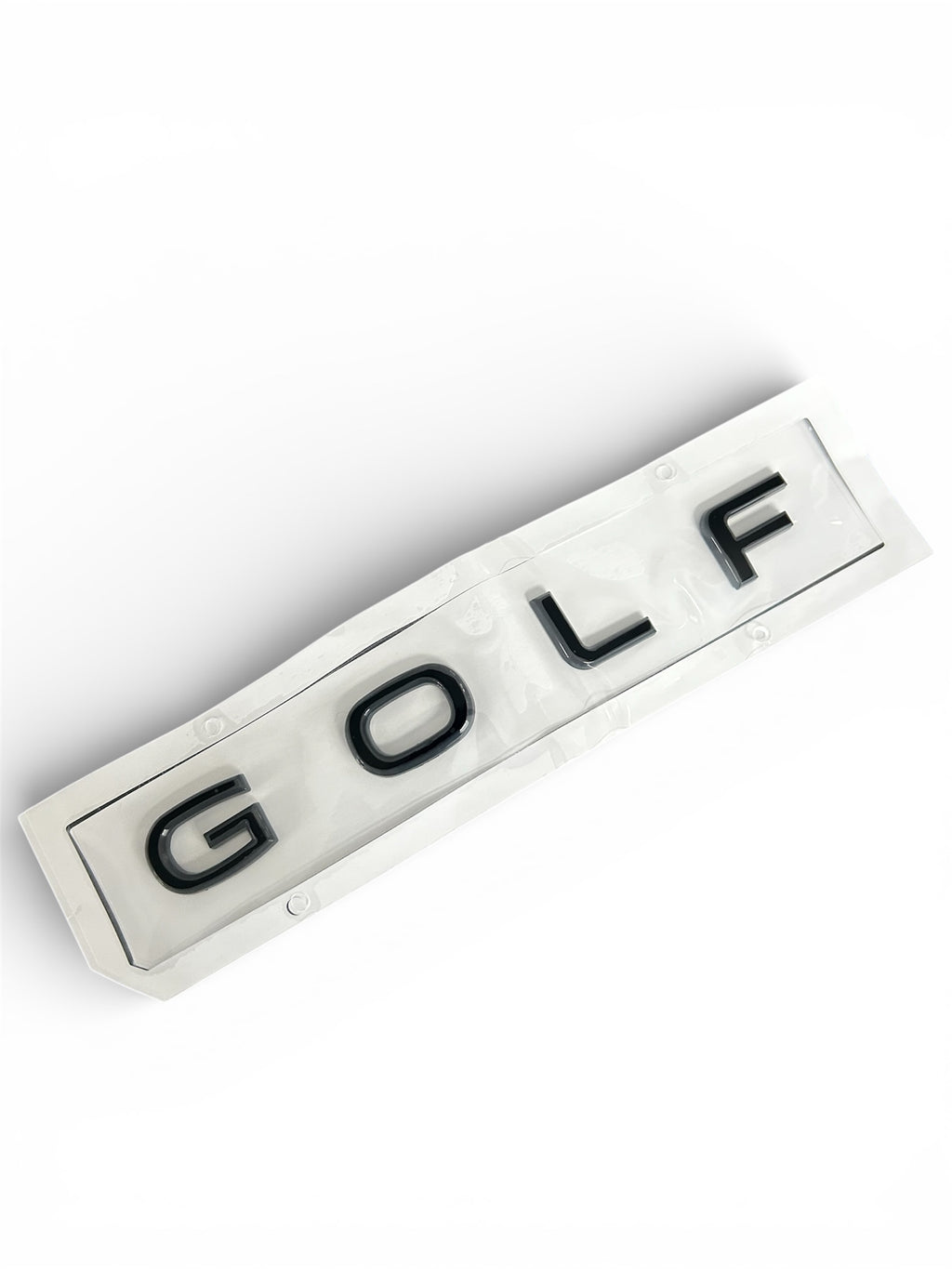 VW Golf 8 Heckklappen Schriftzug – Schwarz – selbstklebend