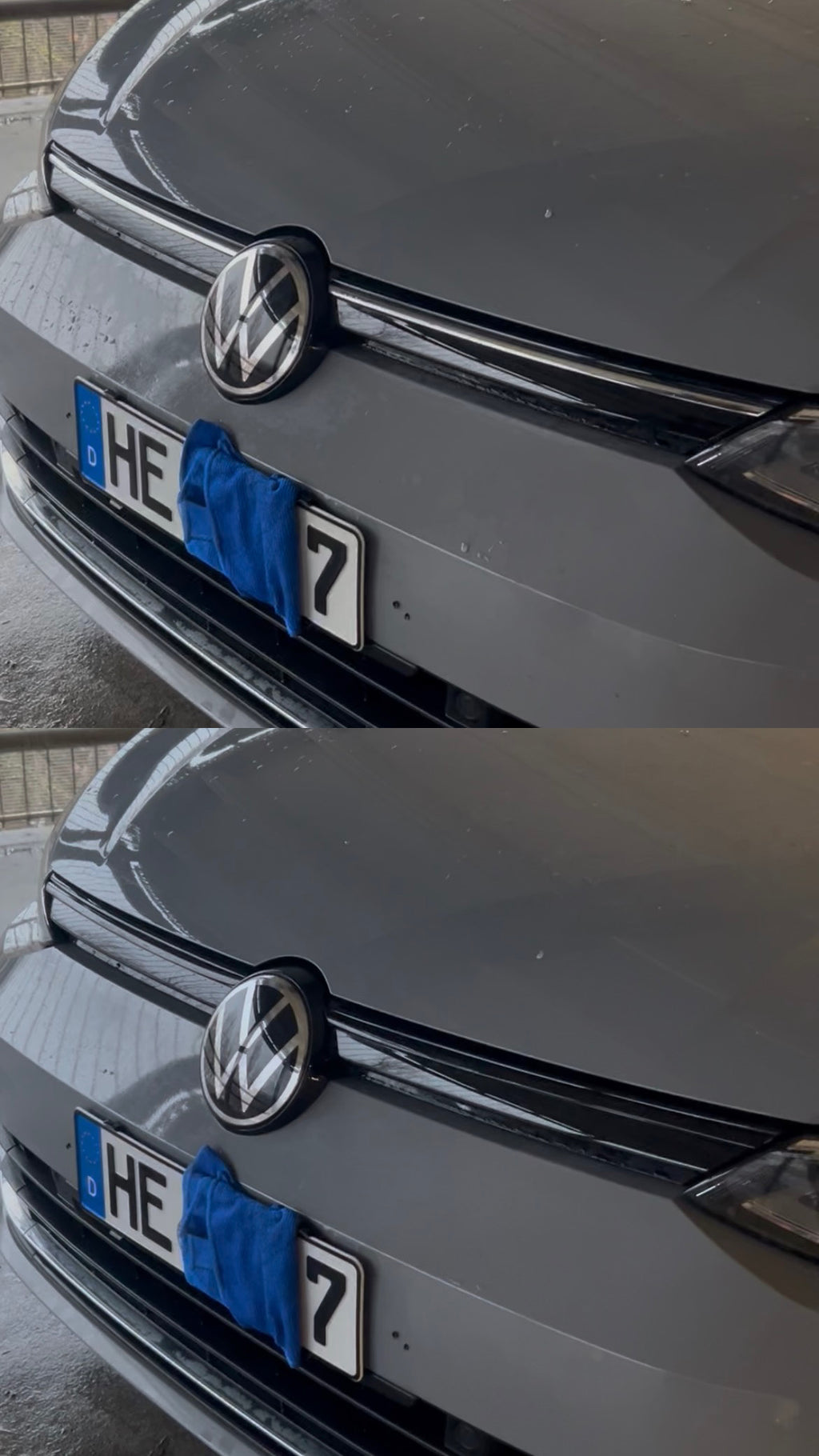 VW Golf 8 Kühlergrill-Leiste – Glossy Black