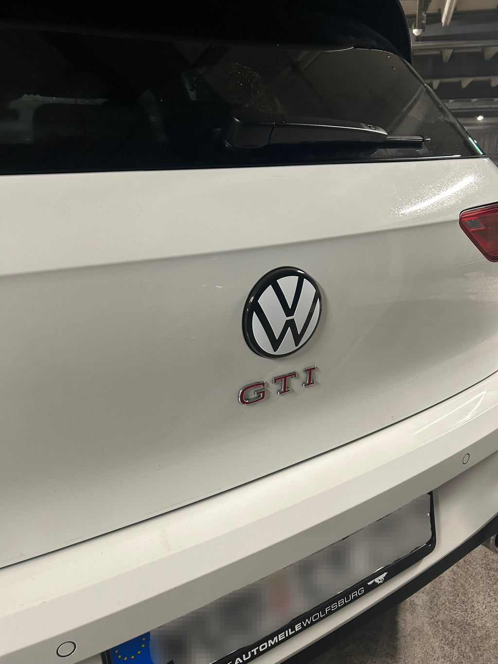 VW Golf Emblem vorne und hinten - Weiß/Schwarz