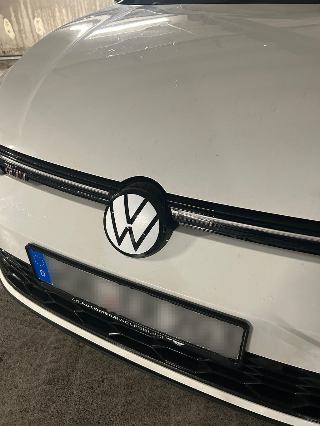 VW Golf Emblem vorne und hinten - Weiß/Schwarz