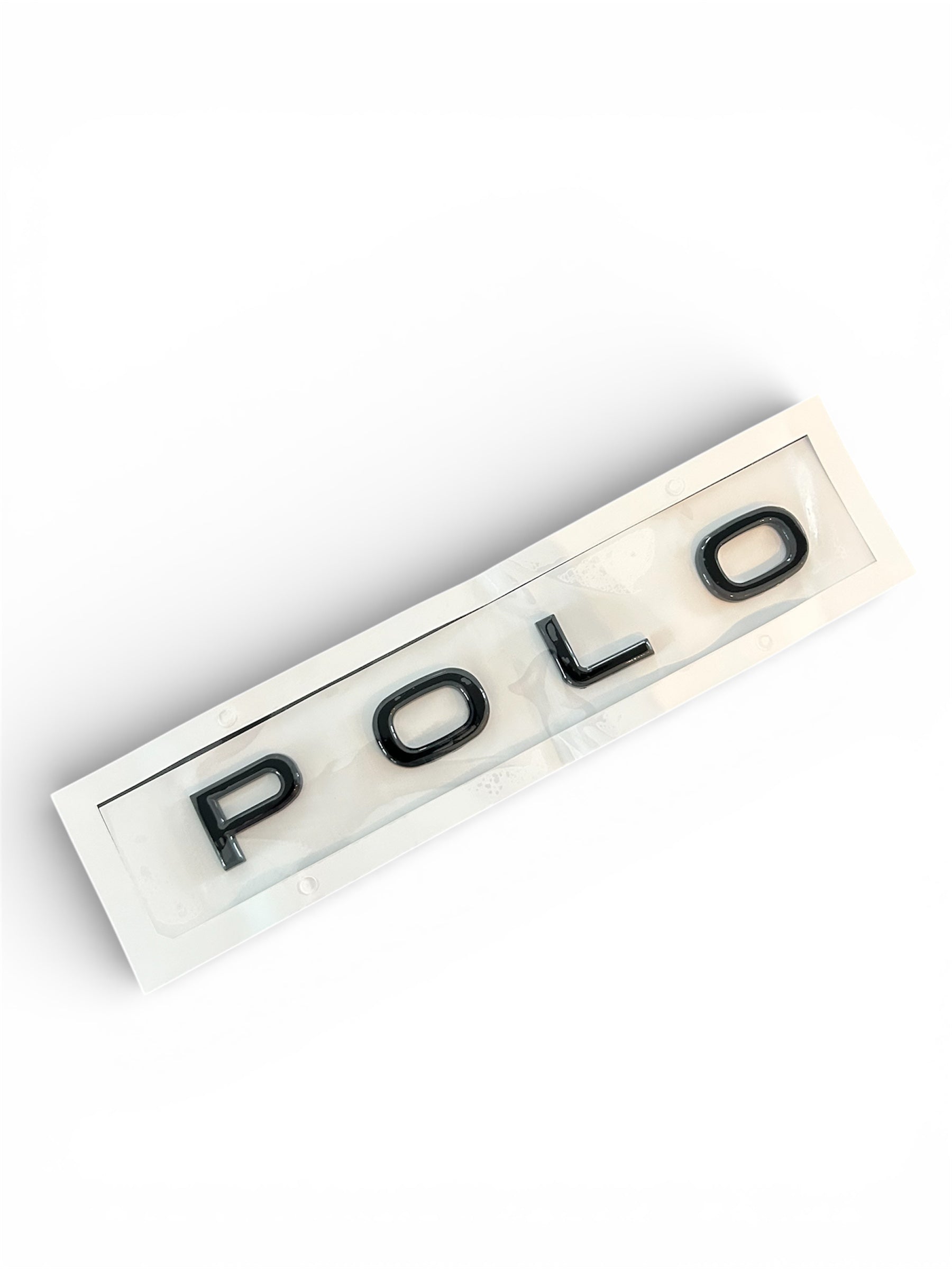 VW Polo Heckklappen Schriftzug – Schwarz Glanz – selbstklebend