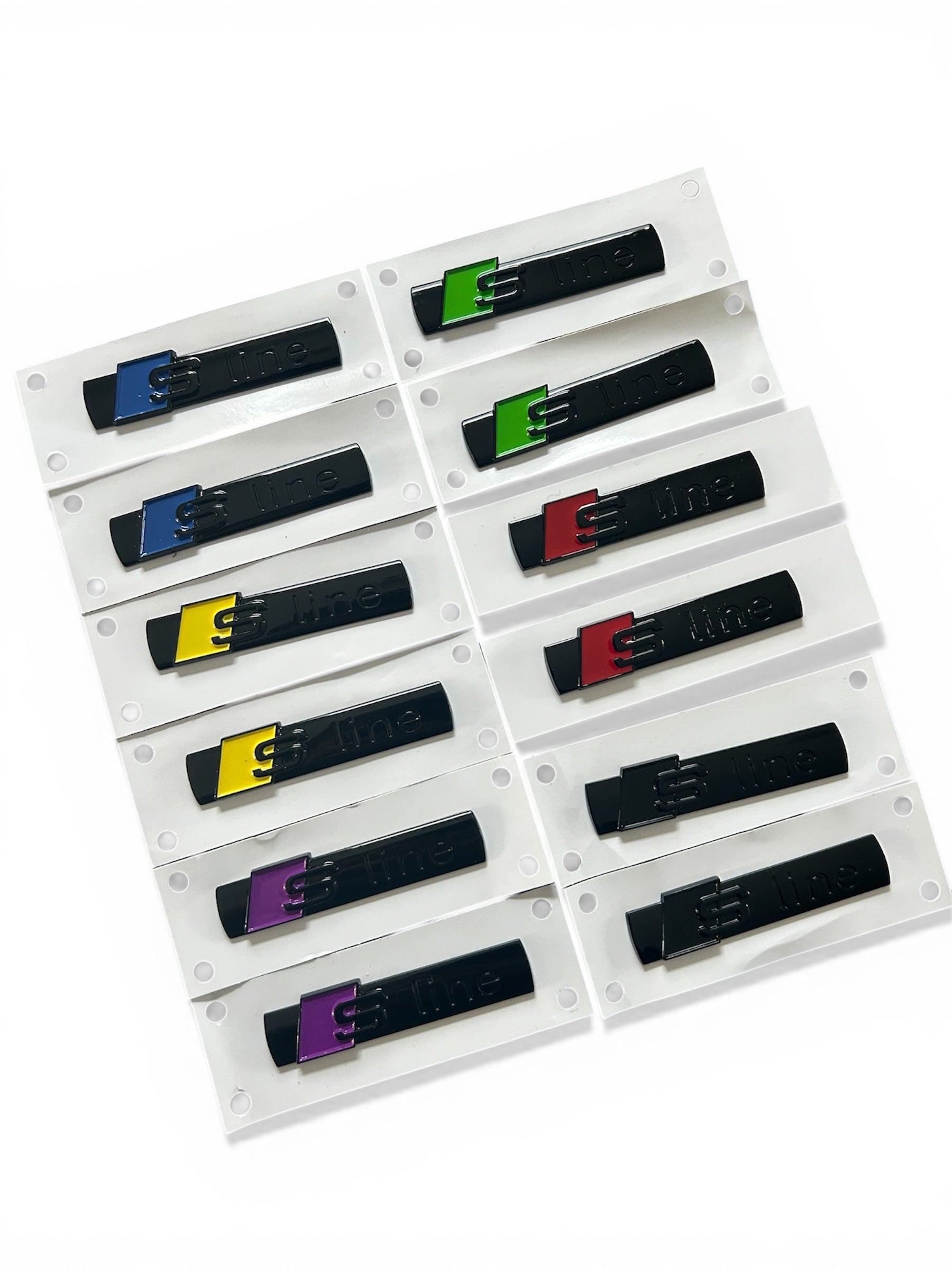 Audi S line Emblem seitlich - selbstklebend - verschiedene Farben