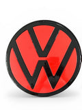 VW Golf 8 Emblem vorne und hinten - Rot/Schwarz mit ACC