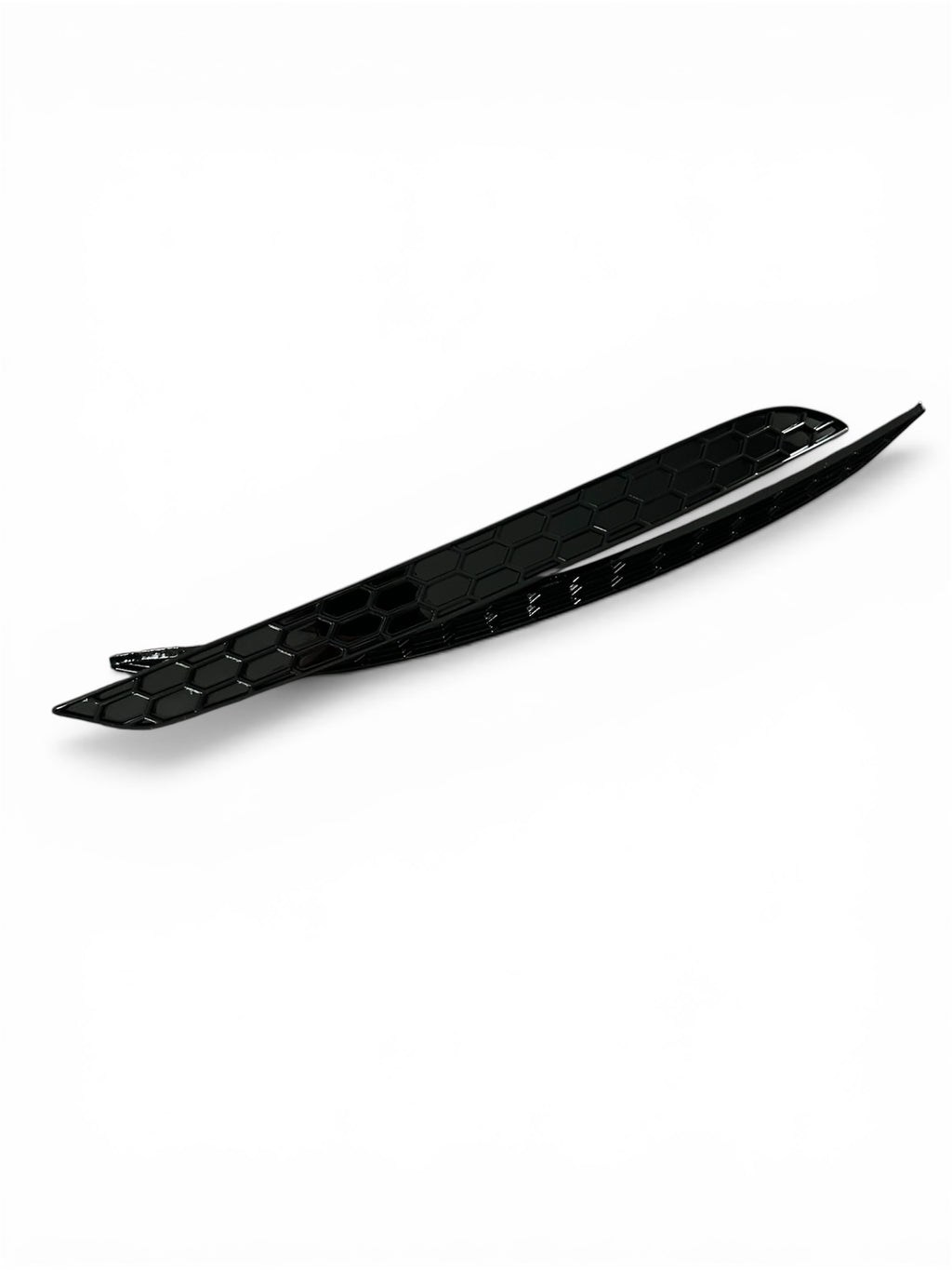VW Golf 8 Heck Reflektor Abdeckung Waben Design – Schwarz Glanz – selbstklebend