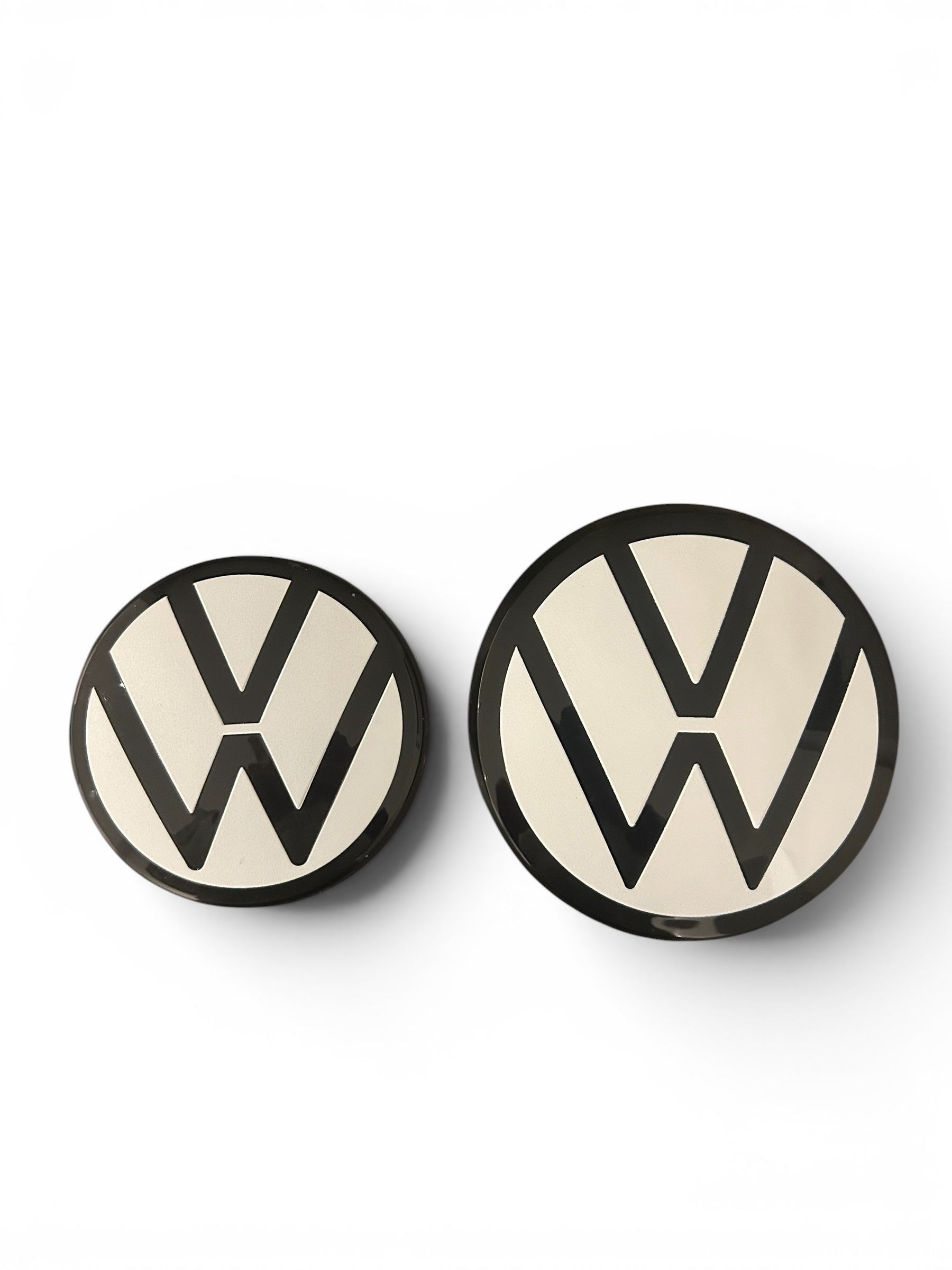 VW Golf Emblem vorne und hinten - Weiß/Schwarz