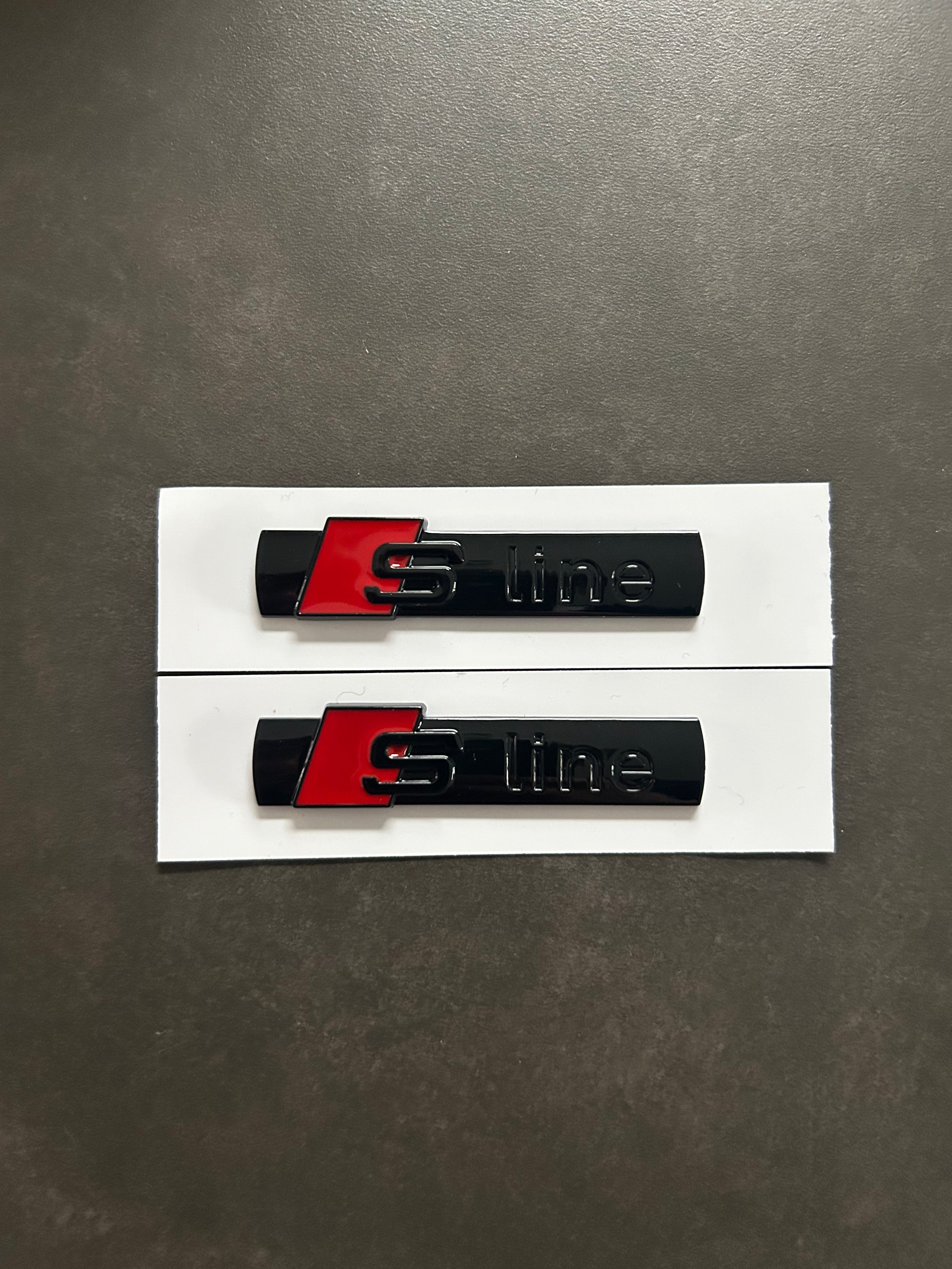 Audi S line Emblem seitlich - selbstklebend - verschiedene Farben