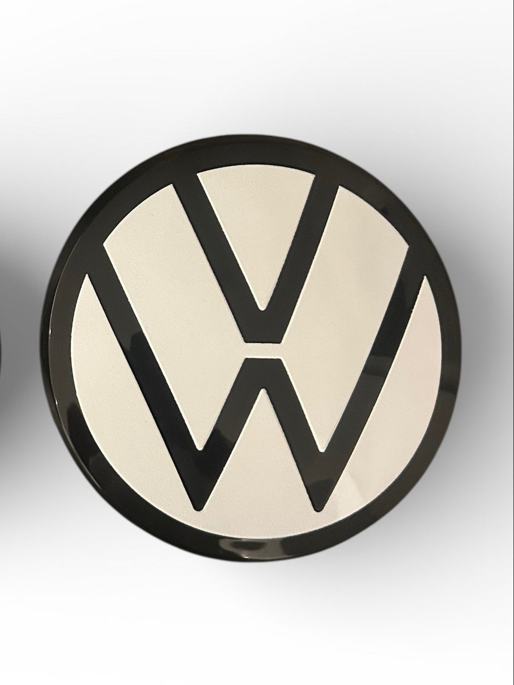 VW Golf Emblem vorne und hinten - Weiß/Schwarz