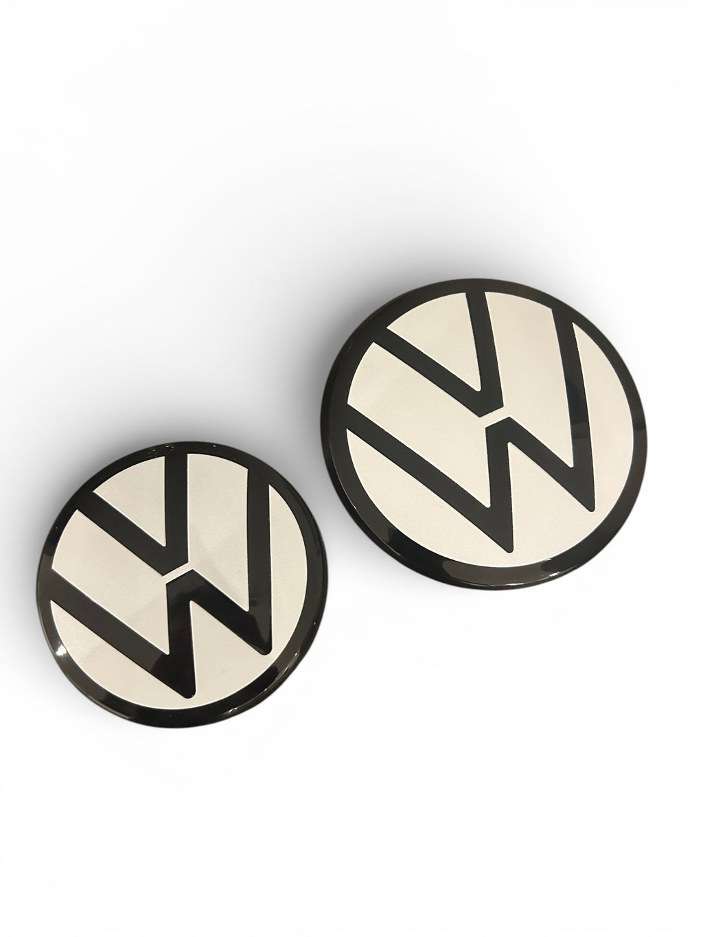 VW Golf Emblem vorne und hinten - Weiß/Schwarz